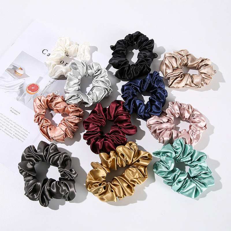 Silk hair band for women, 100% mulberry silk, elegant hair band, fat intestine hair band, large intestine hair band