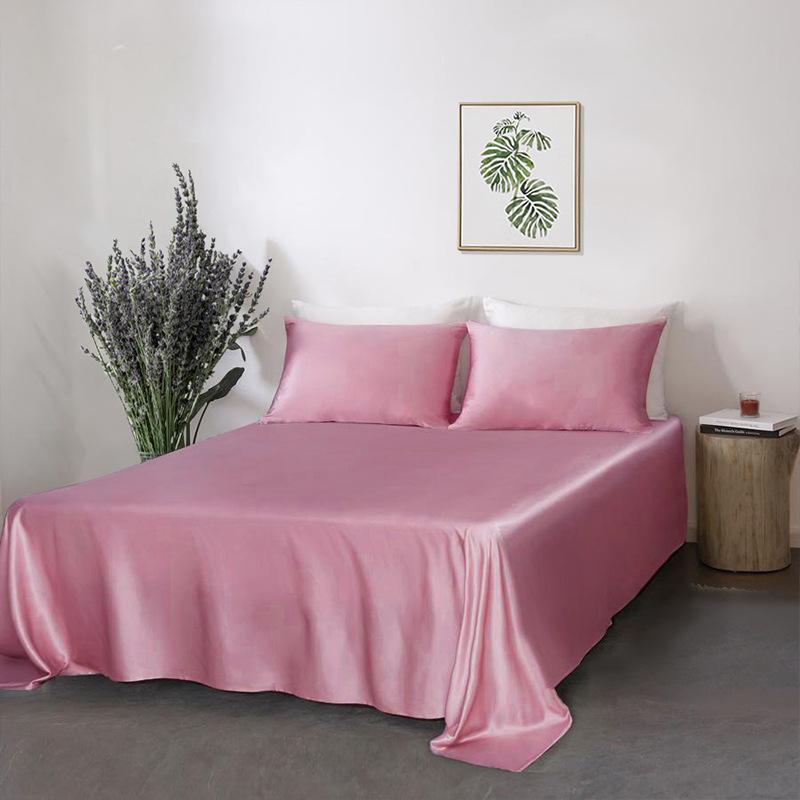 22 Momme heavyweight silk four-piece set double-sided 100% mulberry silk solid color high-end bedding