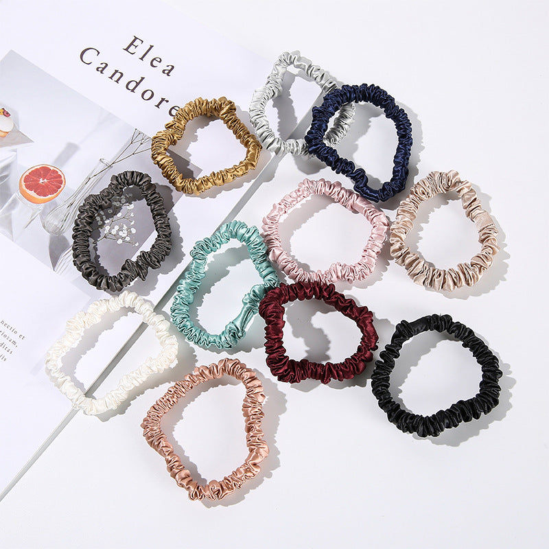 Silk hair band for women, 100% mulberry silk, elegant hair band, fat intestine hair band, large intestine hair band