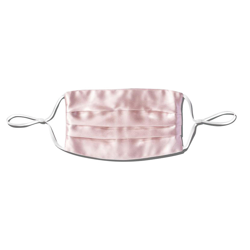 Washed 100% mulberry silk mask for adults Cross-border new adjustable size silk mask holiday gift
