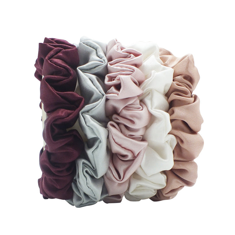 22 momme 3.5cm glossy silk hair band 100% mulberry silk women's hair tie hair band