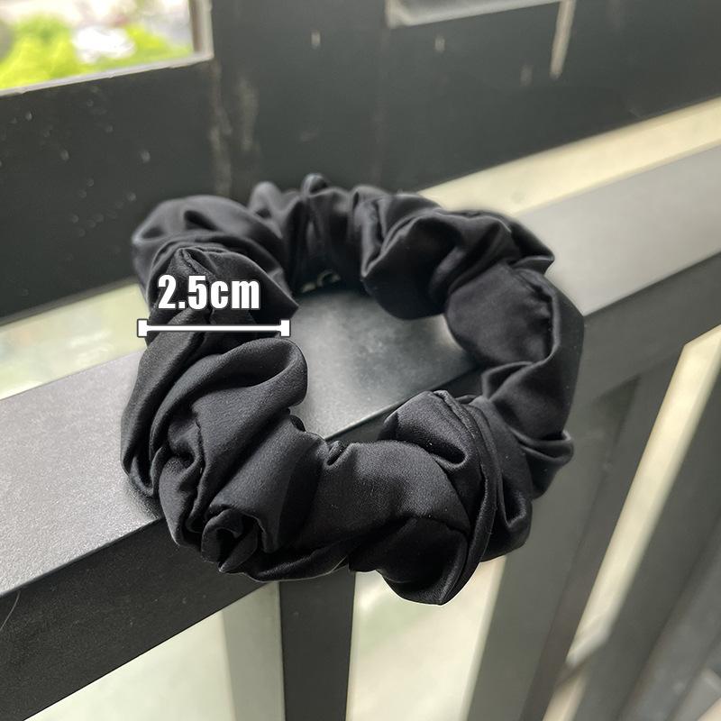 22 Momme Silk Hairband 2.5cm Large Intestine Loop 100% Mulberry Silk High-grade Hairband Hairband Thin Rubber Band