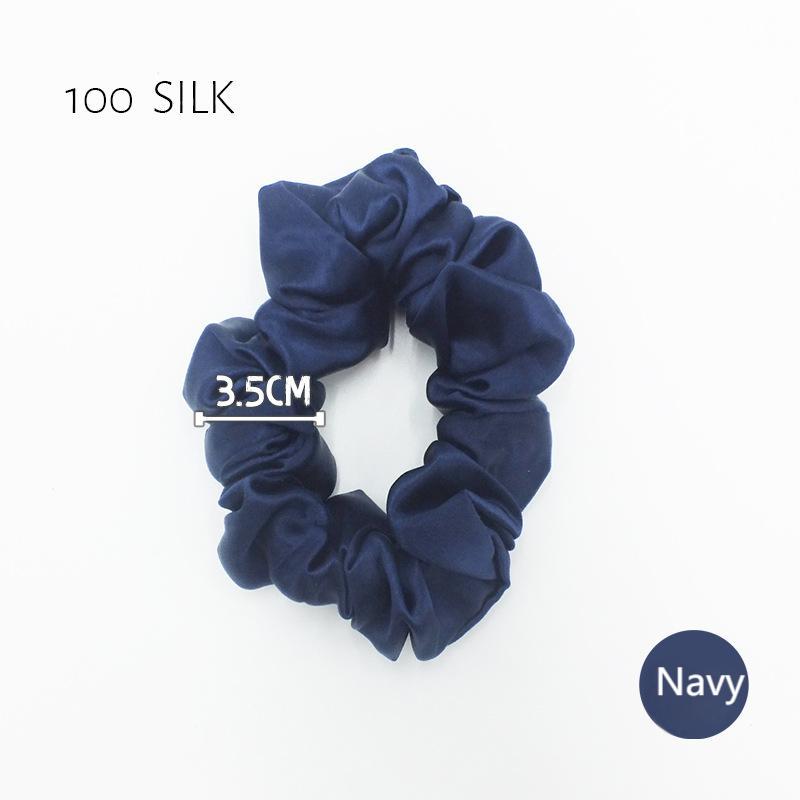 22 momme 3.5cm glossy silk hair band 100% mulberry silk women's hair tie hair band
