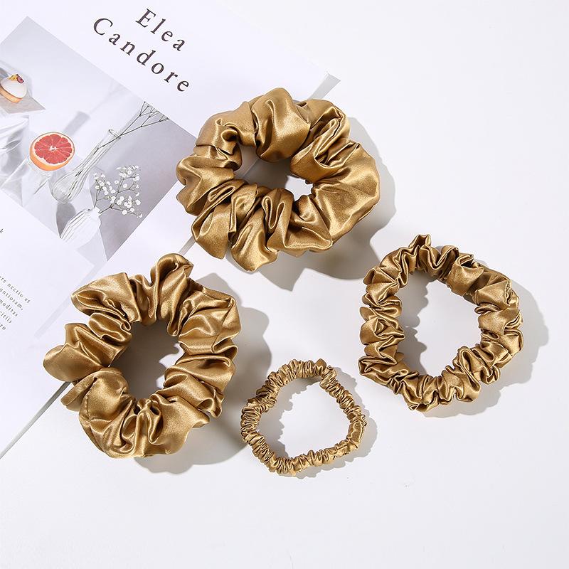 Silk hair band for women, 100% mulberry silk, elegant hair band, fat intestine hair band, large intestine hair band