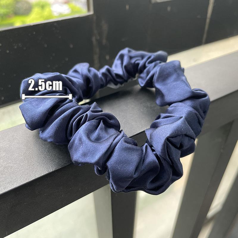 22 Momme Silk Hairband 2.5cm Large Intestine Loop 100% Mulberry Silk High-grade Hairband Hairband Thin Rubber Band