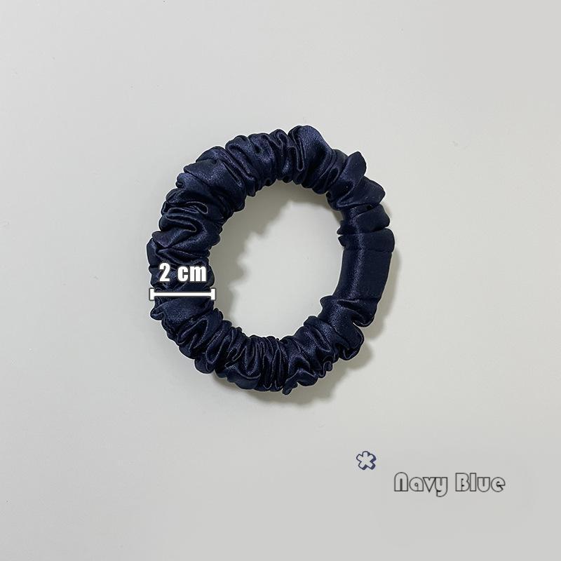 22 Momme Silk Hairband 1.5cm Multicolor Non-damaging Mulberry Silk Hair Tie High Elasticity Elastic Rubber Band