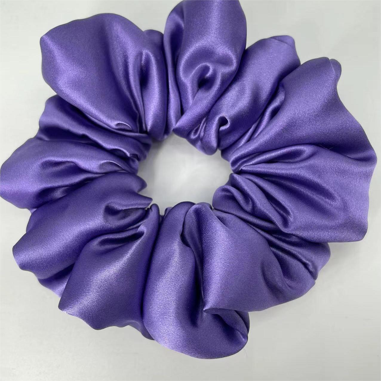 22 momme silk large intestine hair ring pillow hair ring cloud hair ring mulberry silk (down cotton filling)