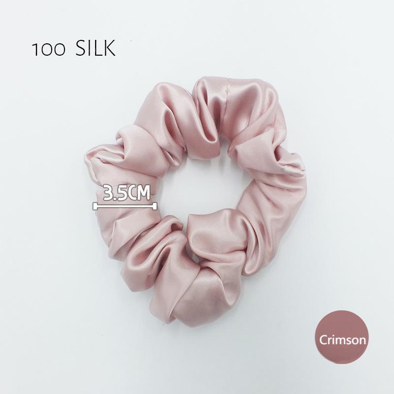 22 momme 3.5cm glossy silk hair band 100% mulberry silk women's hair tie hair band