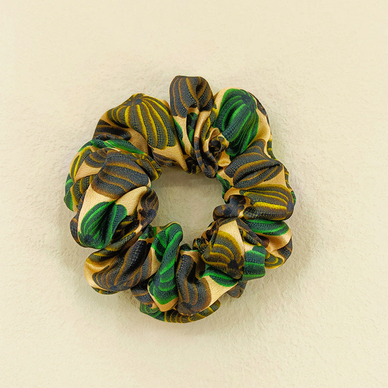 Little Pumpkin l New 19 Mommy 5cm Silk Hair Ring Headdress Hair Flower Hair Rope Advanced Hair Accessories