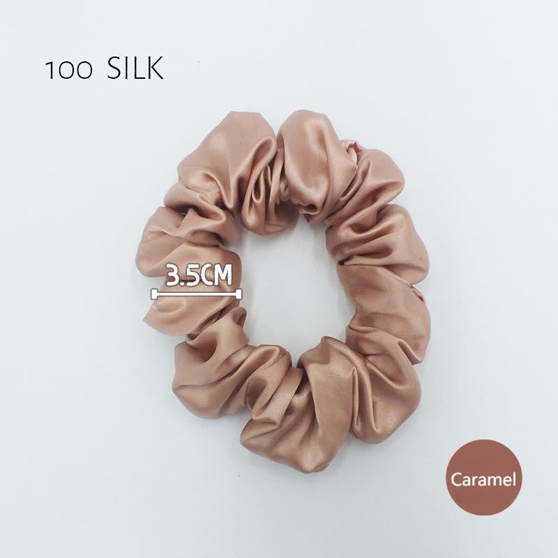 22 momme 3.5cm glossy silk hair band 100% mulberry silk women's hair tie hair band