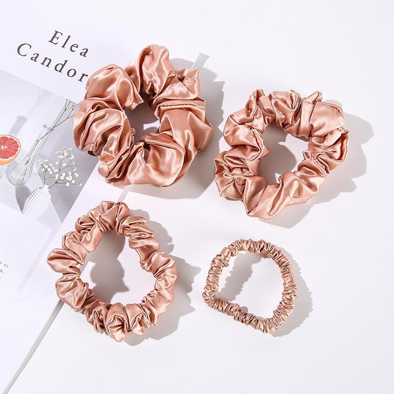 Silk hair band for women, 100% mulberry silk, elegant hair band, fat intestine hair band, large intestine hair band