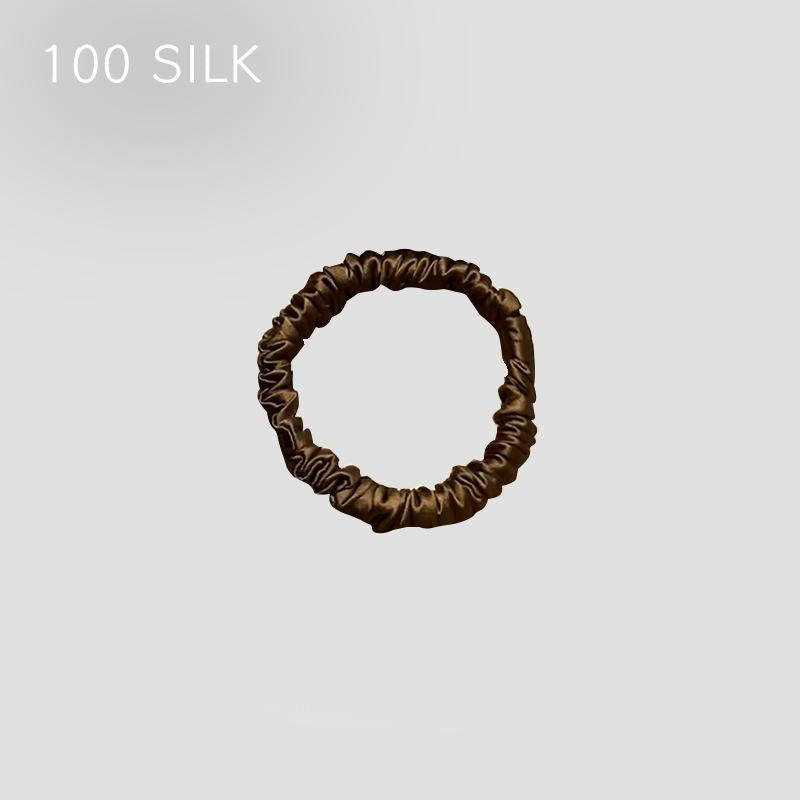 30 Momme heavy silk large intestine hair band, bun head, ponytail, no damage to hair, 100% mulberry silk hair band, hair band, hair accessories