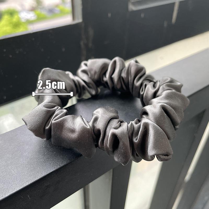 22 Momme Silk Hairband 2.5cm Large Intestine Loop 100% Mulberry Silk High-grade Hairband Hairband Thin Rubber Band