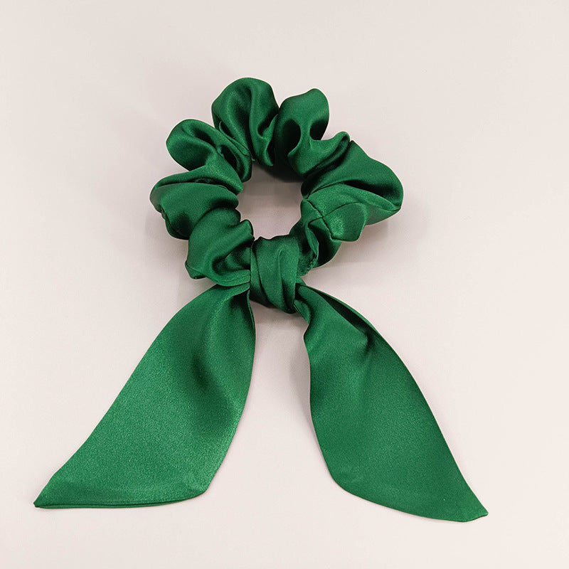 19 Mommy silk bow hair ring fashionable temperament ponytail hair accessories headband mulberry silk does not hurt the hair
