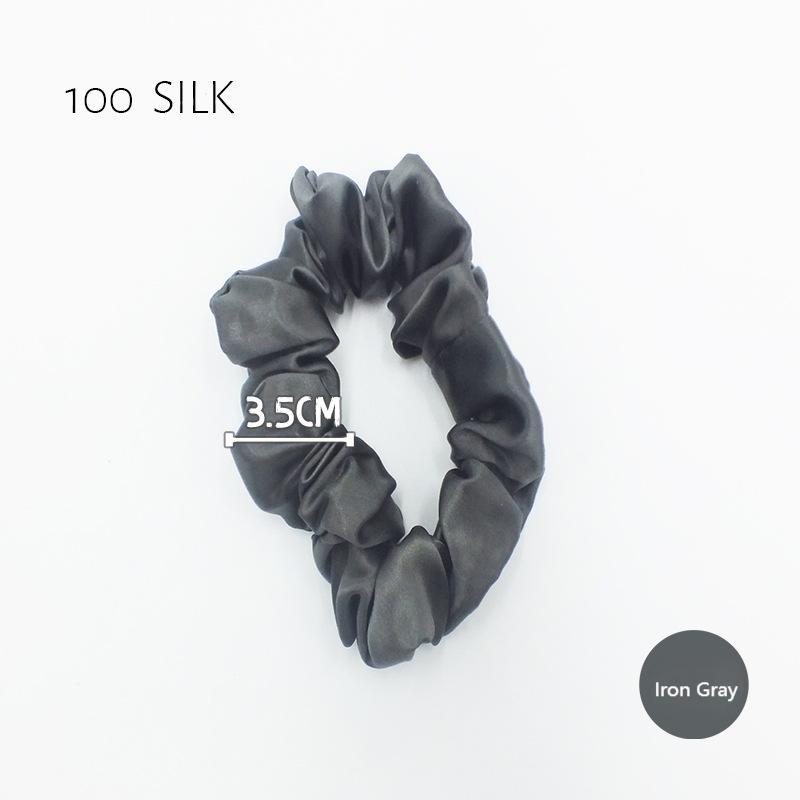 22 momme 3.5cm glossy silk hair band 100% mulberry silk women's hair tie hair band