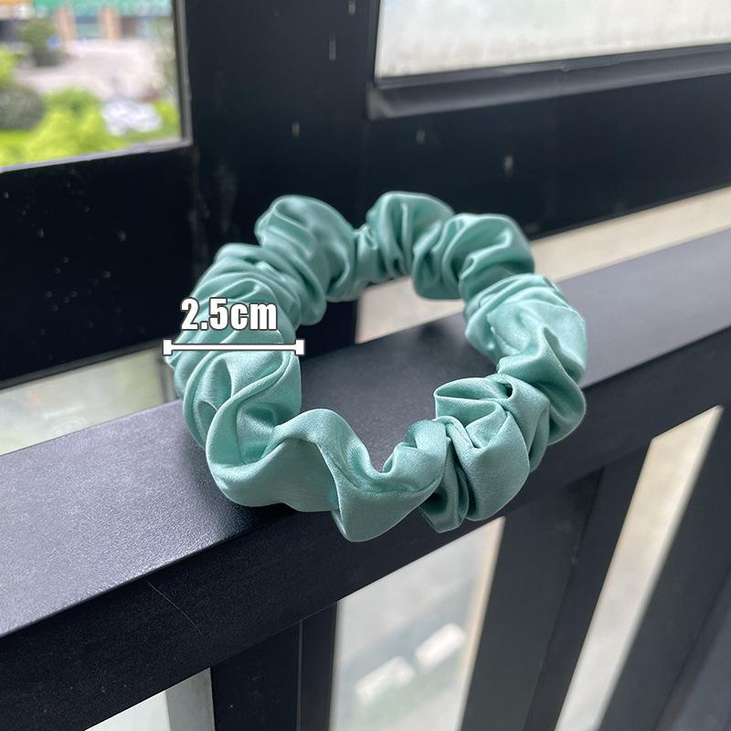 22 Momme Silk Hairband 2.5cm Large Intestine Loop 100% Mulberry Silk High-grade Hairband Hairband Thin Rubber Band
