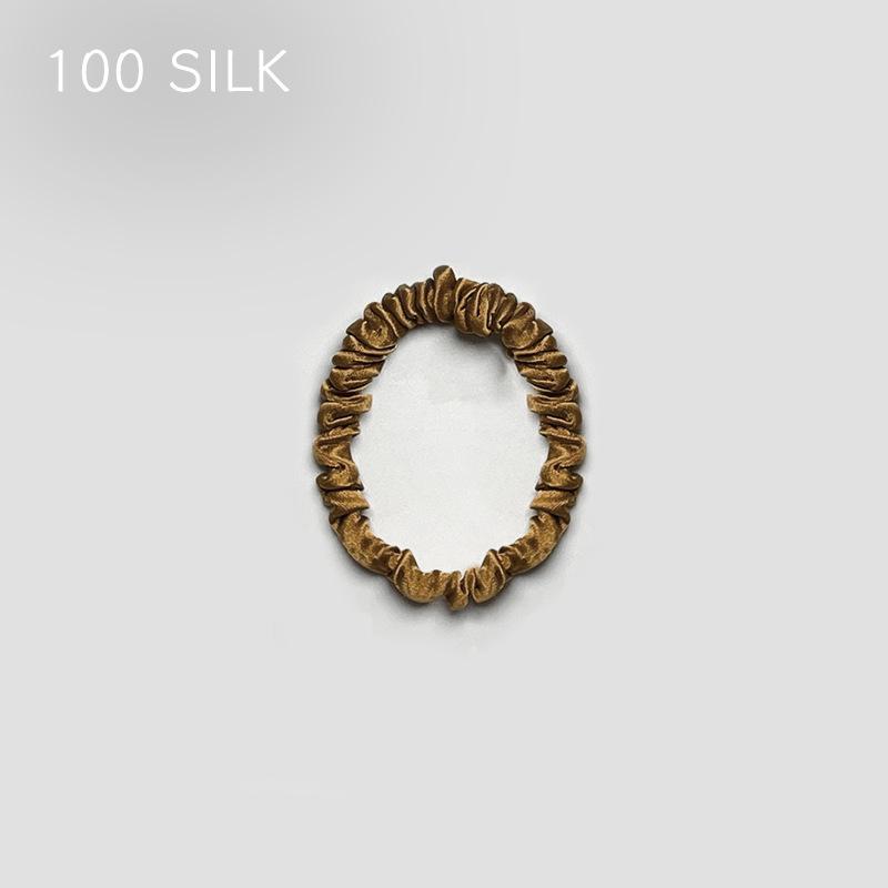 30 Momme heavy silk large intestine hair band, bun head, ponytail, no damage to hair, 100% mulberry silk hair band, hair band, hair accessories