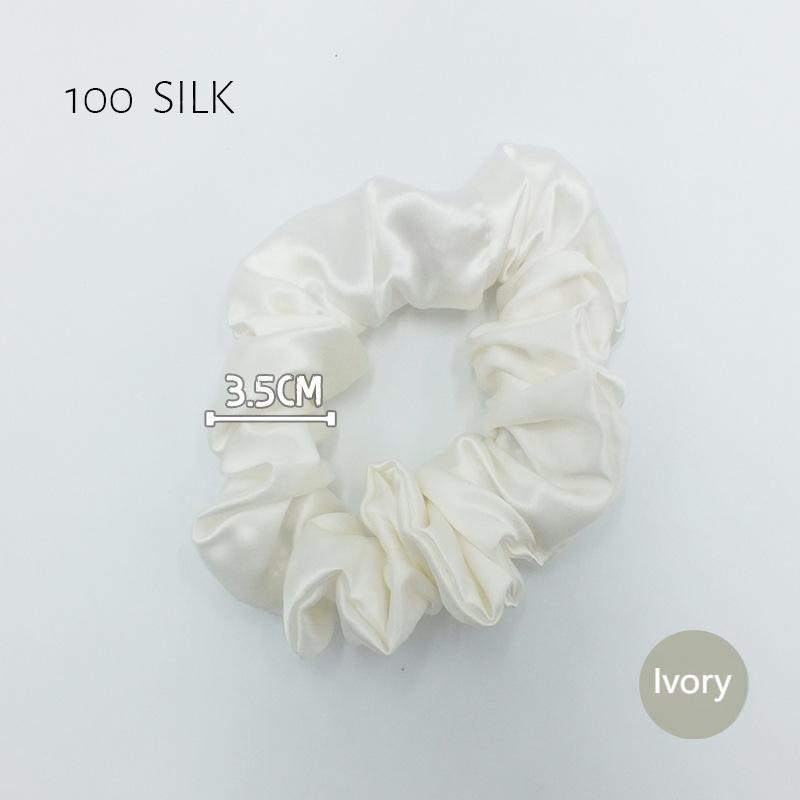 22 momme 3.5cm glossy silk hair band 100% mulberry silk women's hair tie hair band
