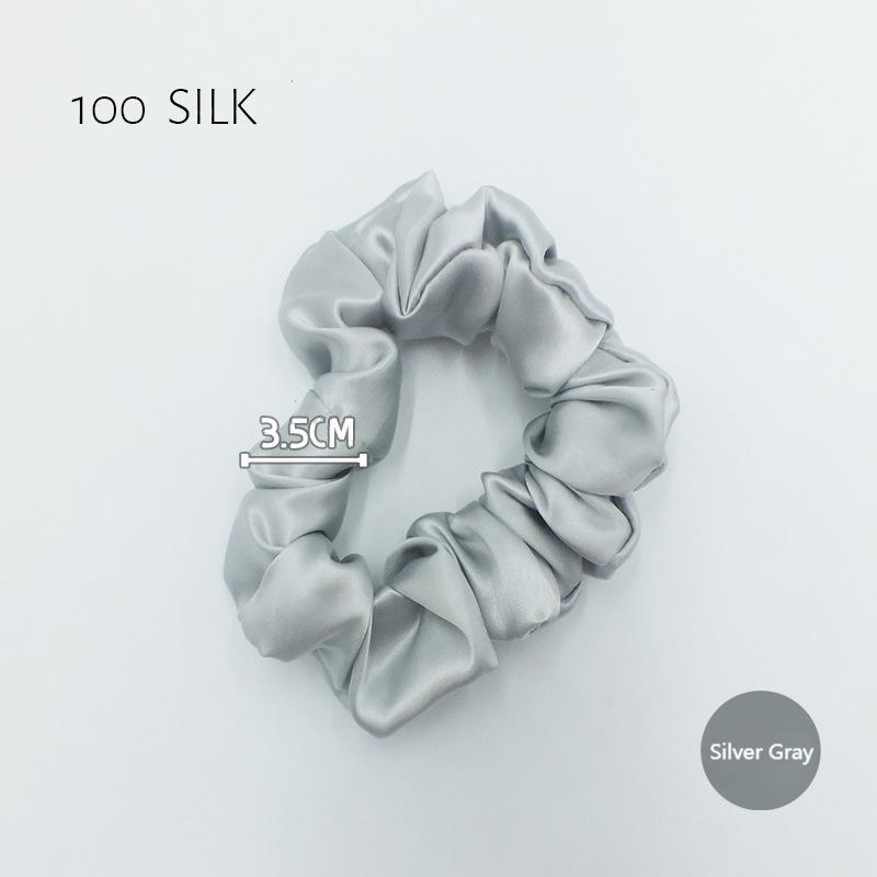 22 momme 3.5cm glossy silk hair band 100% mulberry silk women's hair tie hair band