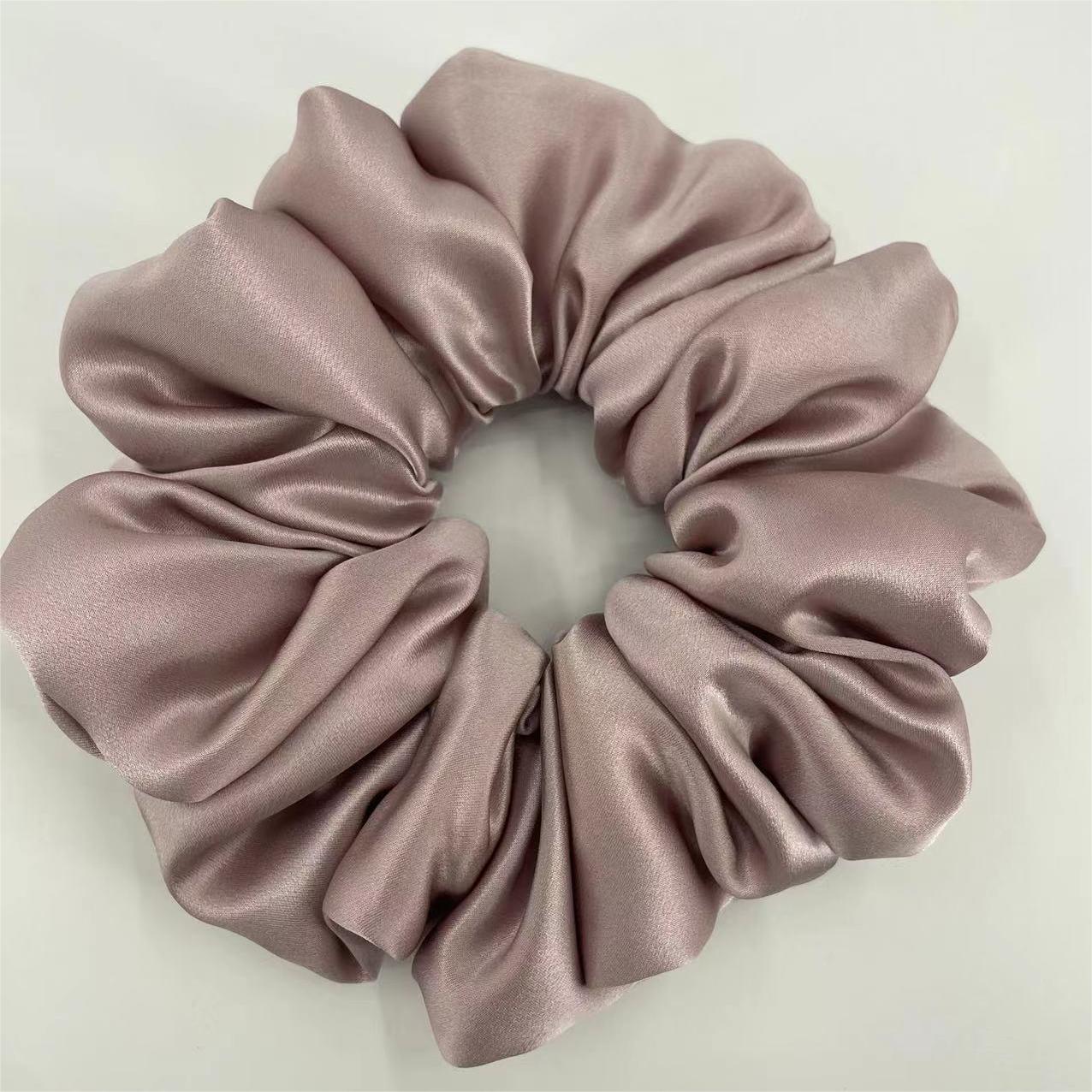 22 momme silk large intestine hair ring pillow hair ring cloud hair ring mulberry silk (down cotton filling)