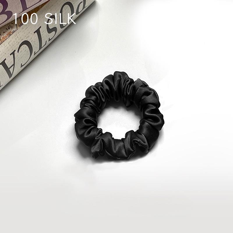 30 Momme heavy silk large intestine hair band, bun head, ponytail, no damage to hair, 100% mulberry silk hair band, hair band, hair accessories