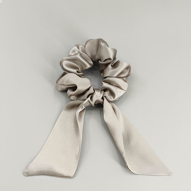 19 Mommy silk bow hair ring fashionable temperament ponytail hair accessories headband mulberry silk does not hurt the hair