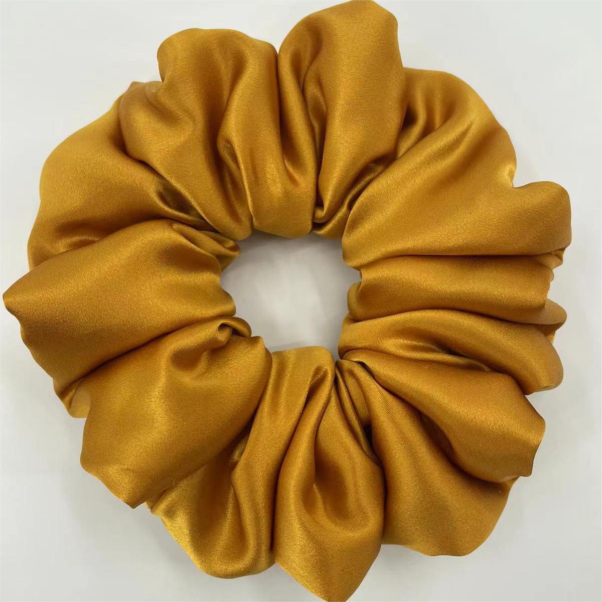22 momme silk large intestine hair ring pillow hair ring cloud hair ring mulberry silk (down cotton filling)