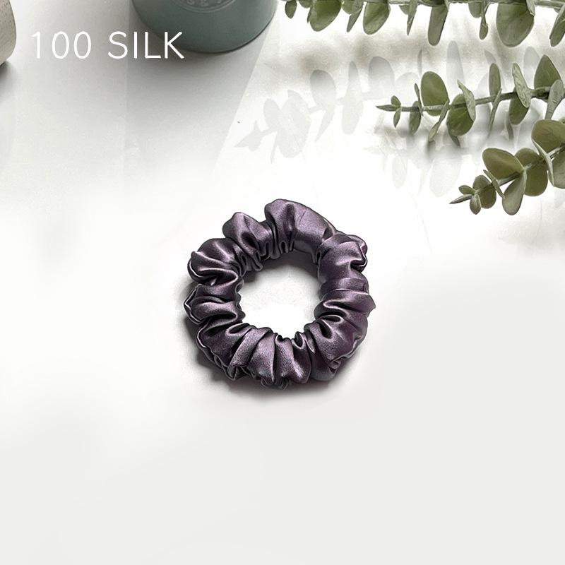 30 Momme heavy silk large intestine hair band, bun head, ponytail, no damage to hair, 100% mulberry silk hair band, hair band, hair accessories