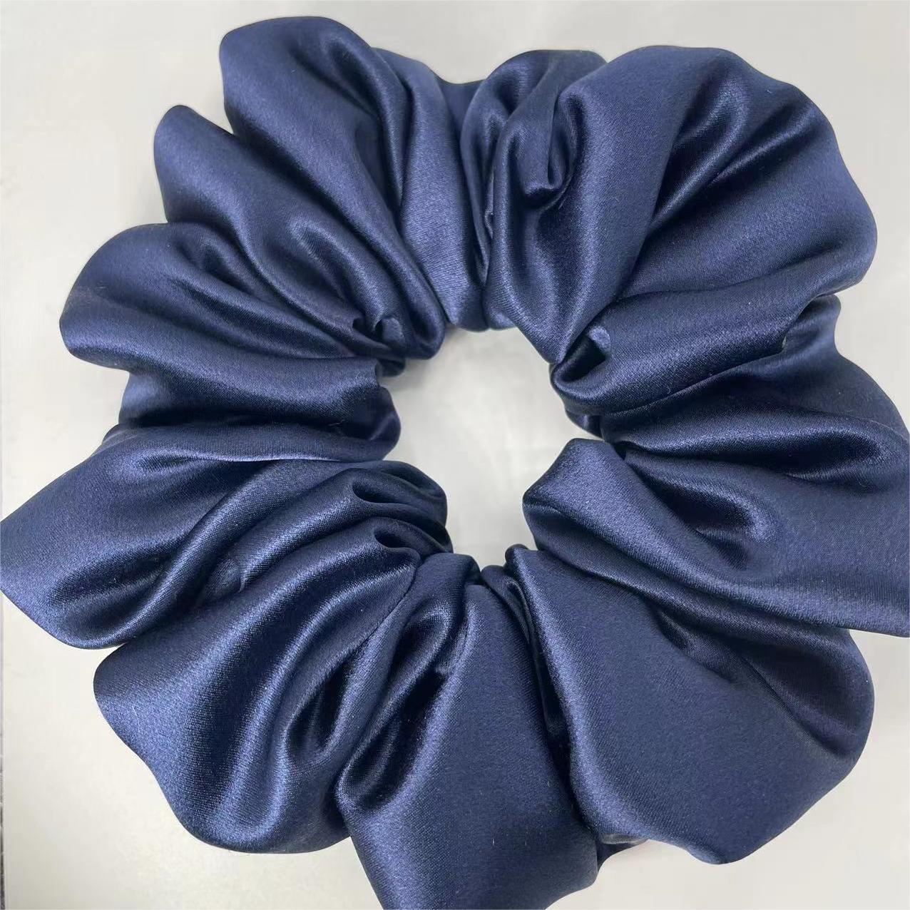22 momme silk large intestine hair ring pillow hair ring cloud hair ring mulberry silk (down cotton filling)