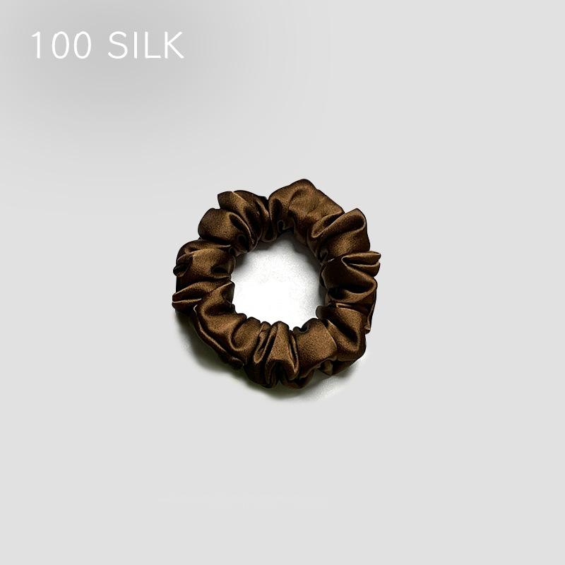 30 Momme heavy silk large intestine hair band, bun head, ponytail, no damage to hair, 100% mulberry silk hair band, hair band, hair accessories
