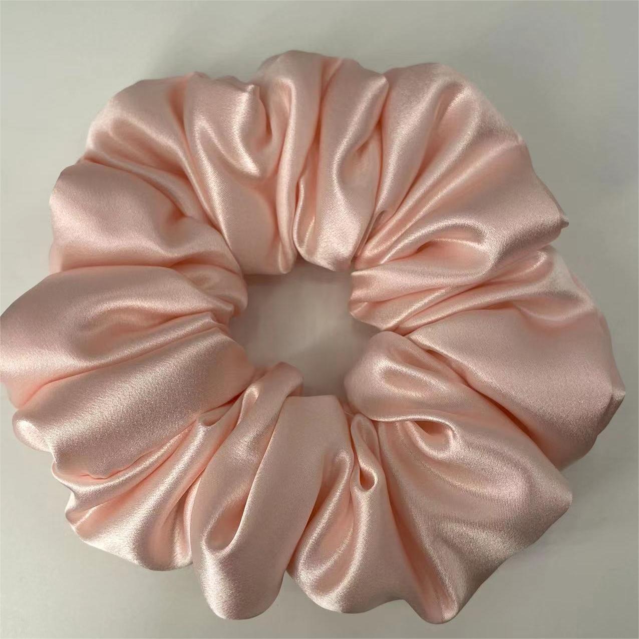 22 momme silk large intestine hair ring pillow hair ring cloud hair ring mulberry silk (down cotton filling)