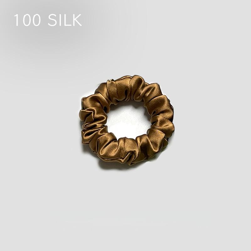 30 Momme heavy silk large intestine hair band, bun head, ponytail, no damage to hair, 100% mulberry silk hair band, hair band, hair accessories
