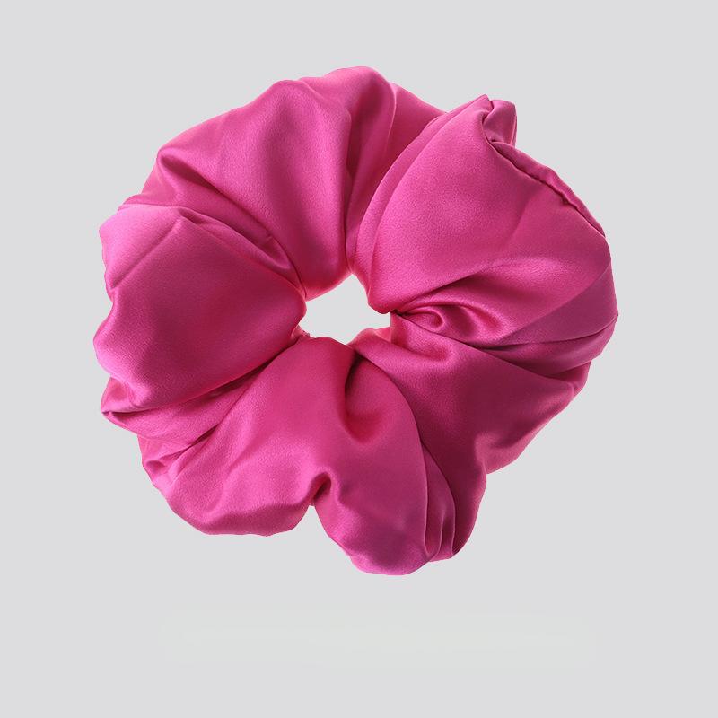 30 momme heavy silk pillow hair band 100% mulberry silk cotton filled satin hair accessories