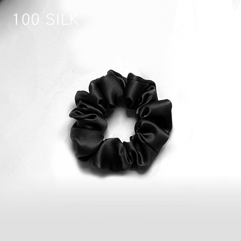 30 Momme heavy silk large intestine hair band, bun head, ponytail, no damage to hair, 100% mulberry silk hair band, hair band, hair accessories