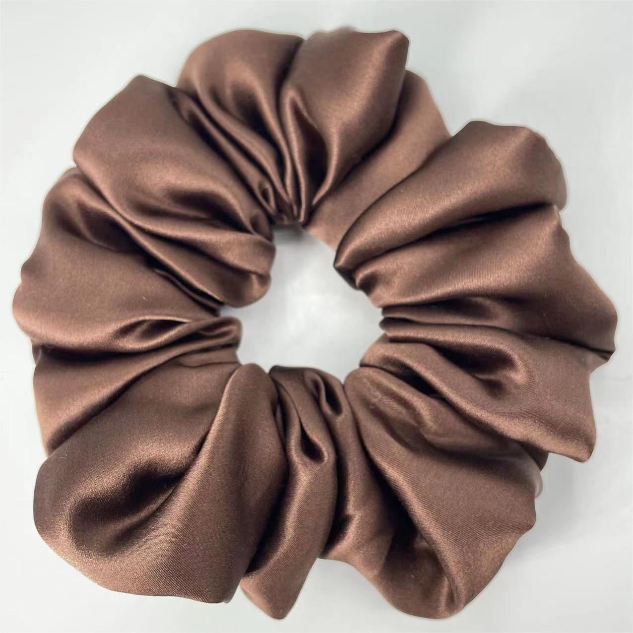 22 momme silk large intestine hair ring pillow hair ring cloud hair ring mulberry silk (down cotton filling)