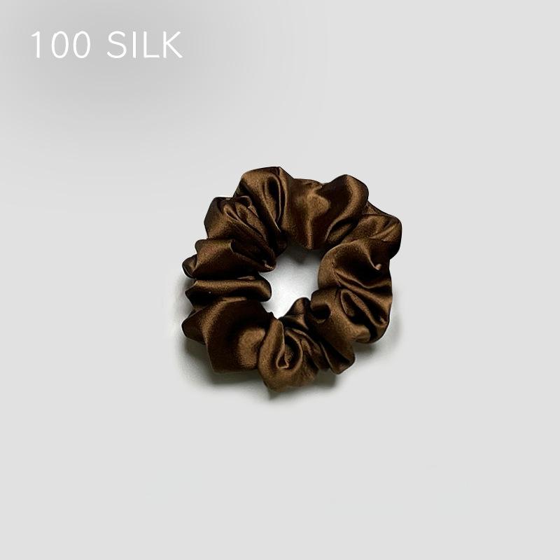 30 Momme heavy silk large intestine hair band, bun head, ponytail, no damage to hair, 100% mulberry silk hair band, hair band, hair accessories