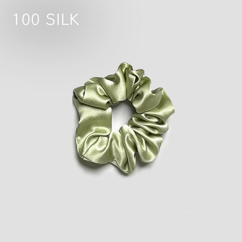 30 Momme heavy silk large intestine hair band, bun head, ponytail, no damage to hair, 100% mulberry silk hair band, hair band, hair accessories