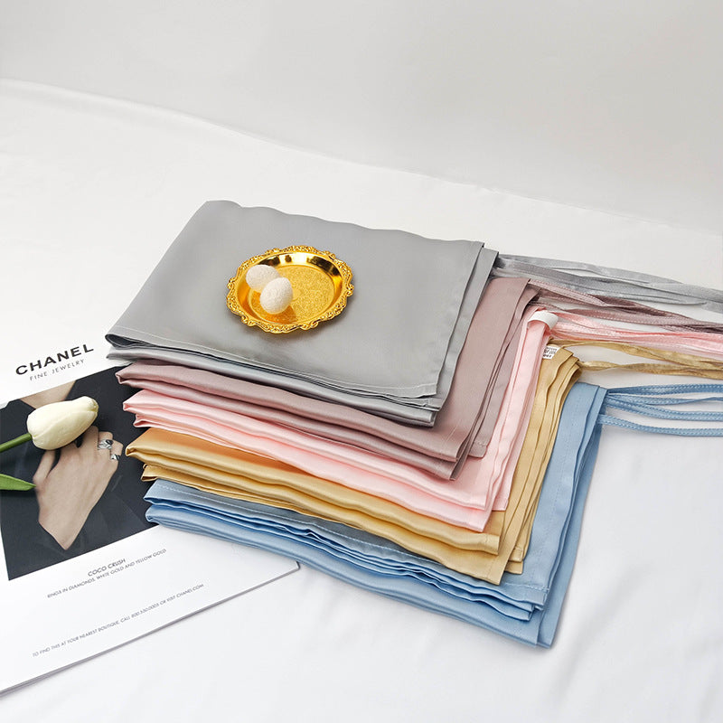 16 Mommy pure color silk pillowcase travel hotel business trip 100 mulberry silk pillow