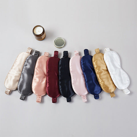 High-end 22 momme silk eye mask 100% mulberry silk six-layer silk fabric comfortable sleep shading eye mask