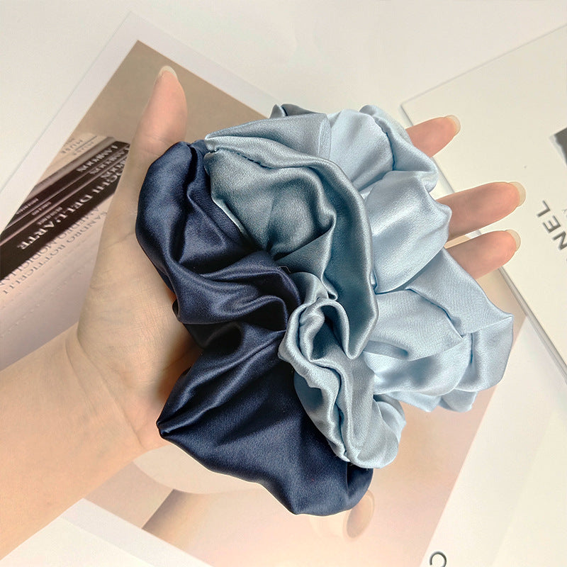 6cm Large Silk Colon Hair Ring 19 Mommy Silk Hair Accessories Headband Hair Flower