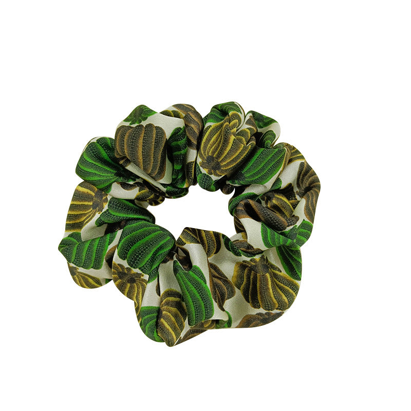 Little Pumpkin l New 19 Mommy 5cm Silk Hair Ring Headdress Hair Flower Hair Rope Advanced Hair Accessories