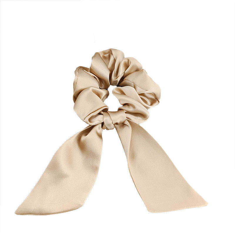 19 Mommy silk bow hair ring fashionable temperament ponytail hair accessories headband mulberry silk does not hurt the hair