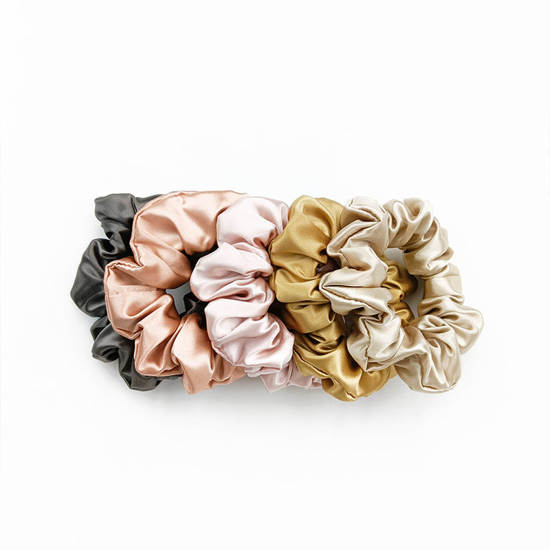 22 momme shiny satin 3.5cm silk hair band medium elastic headband high-end fashion temperament