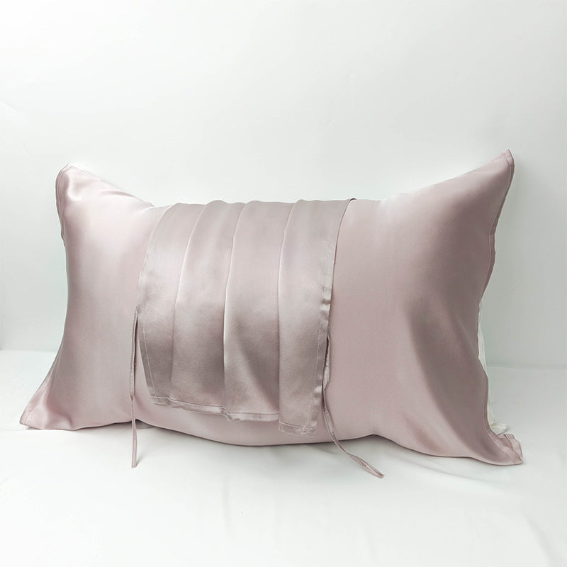 16 Mommy pure color silk pillowcase travel hotel business trip 100 mulberry silk pillow