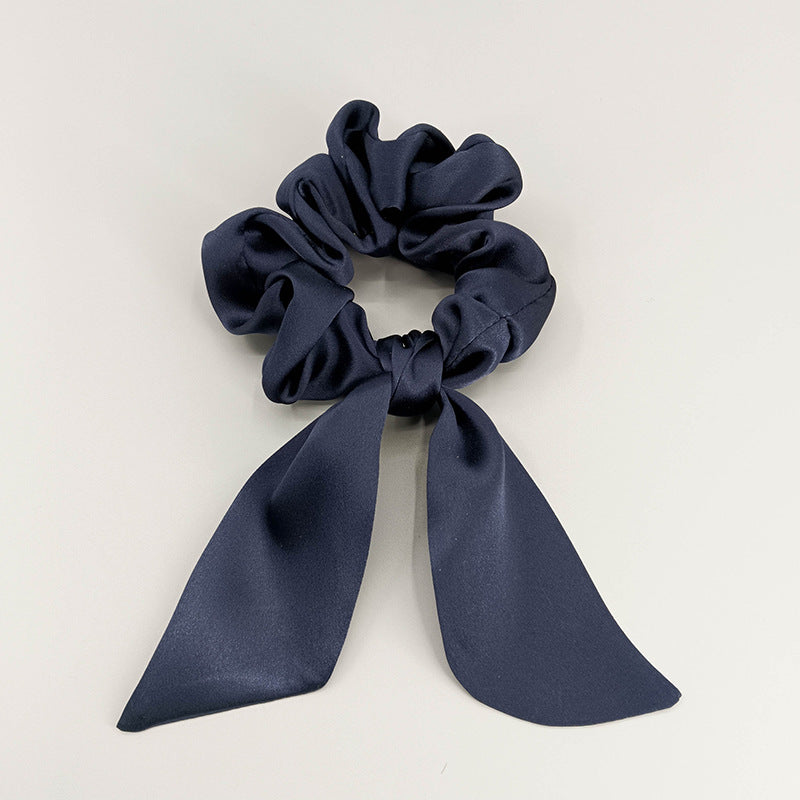 19 Mommy silk bow hair ring fashionable temperament ponytail hair accessories headband mulberry silk does not hurt the hair