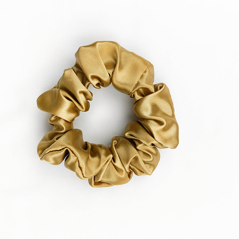 22 momme shiny satin 3.5cm silk hair band medium elastic headband high-end fashion temperament