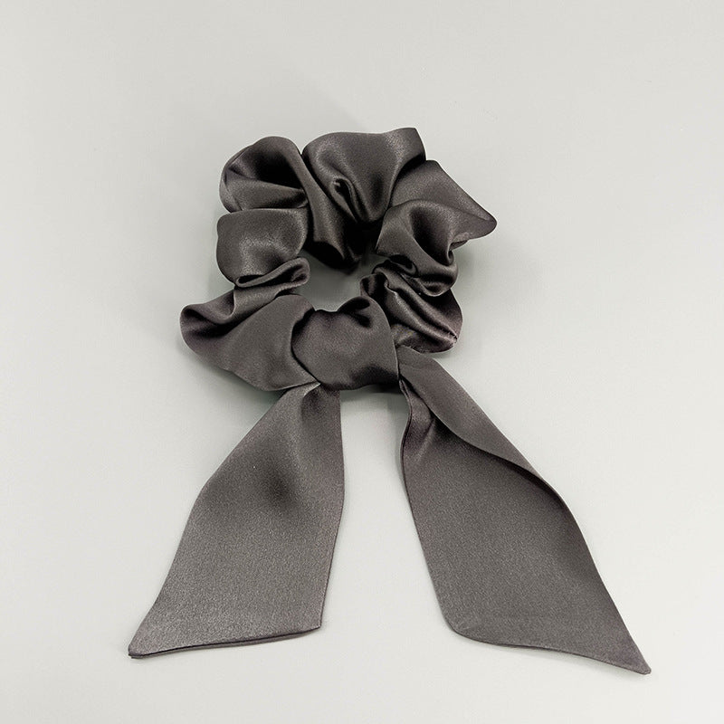 19 Mommy silk bow hair ring fashionable temperament ponytail hair accessories headband mulberry silk does not hurt the hair