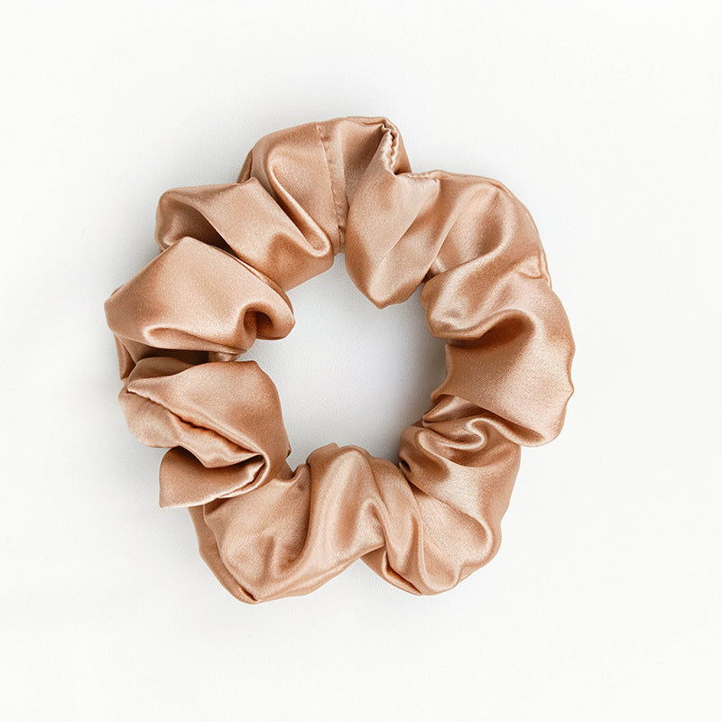 22 momme shiny satin 3.5cm silk hair band medium elastic headband high-end fashion temperament
