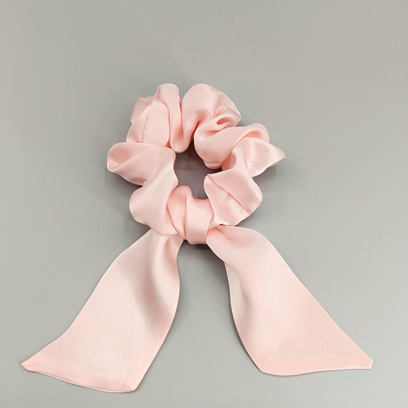 19 Mommy silk bow hair ring fashionable temperament ponytail hair accessories headband mulberry silk does not hurt the hair