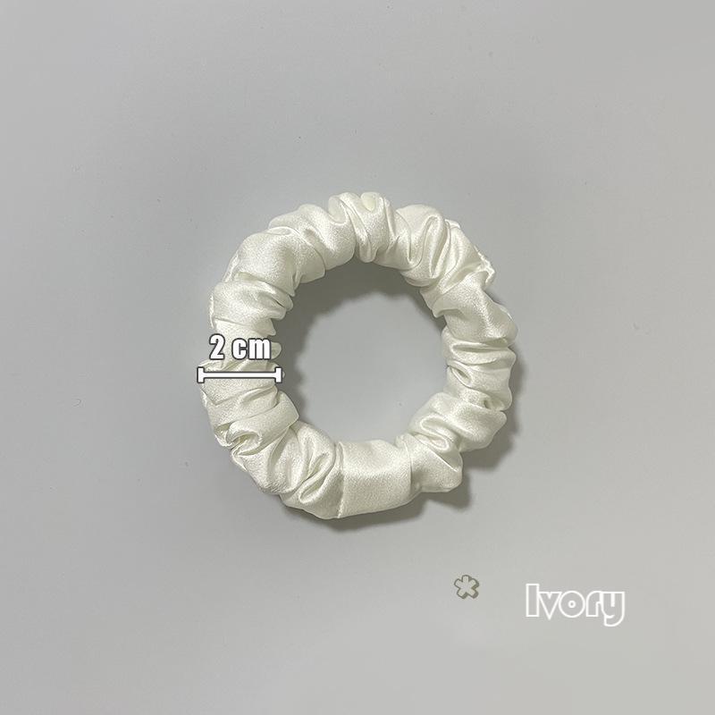 22 Momme Silk Hairband 1.5cm Multicolor Non-damaging Mulberry Silk Hair Tie High Elasticity Elastic Rubber Band